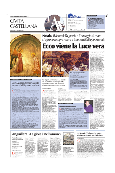 Avvenire - pagina diocesana del 21/12/2014